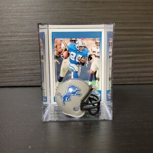Barry Sanders Detroit Lions Mini Football Helmet Sports Box Collectible